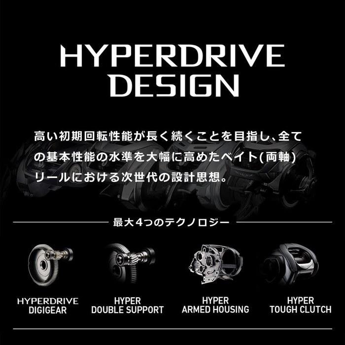 Daiwa Bait Reel 22 Zillion TW HD 1000XHL Black