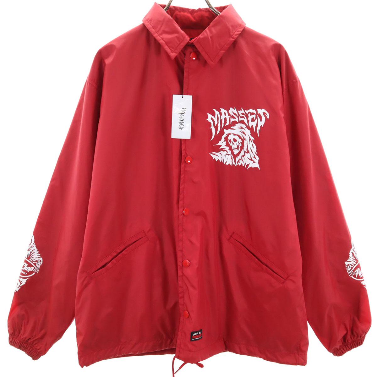 

unused MASSES Japanese Pork Chop Coach jacket M Red Men s Used