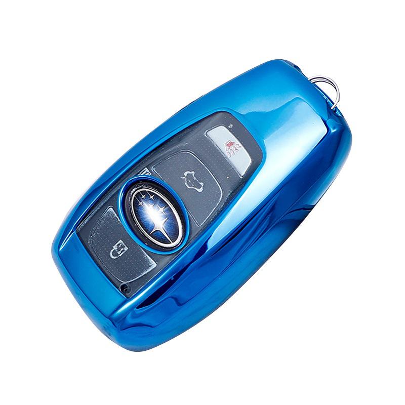 "TPU Soft Rubber Key Cover for Subaru XV, Forester, Outback, and Legacy"