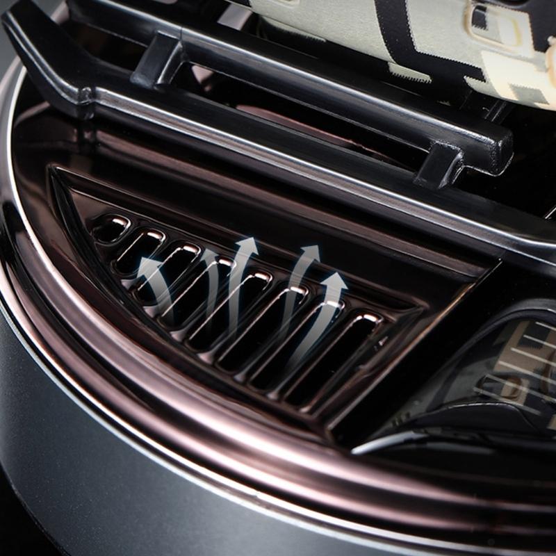 Auto Duft Auto Lufterfrischer, Rotierender Propeller Auto Duftspender Armaturenbrett Langanhaltender Lufterfrischer für Fahrzeug