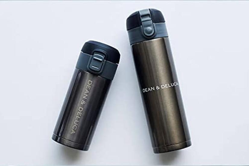DEAN & DELUCA One-Touch Slim Bottle, Gunmetal, 200ml