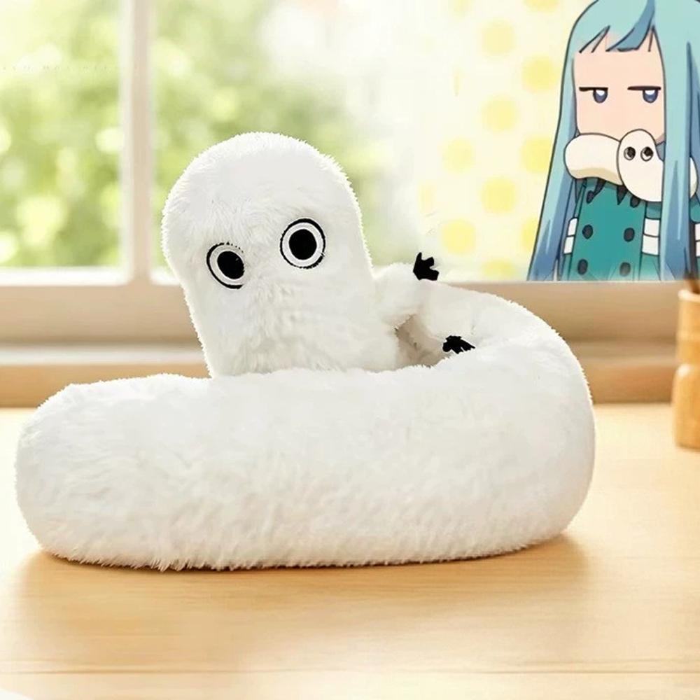 Hexenhut Atelier Fudeworm Plüschtiere Flauschige Formbare Niedliche Kuscheltiere Anime Pinsel-Kumpel Puppen Heimdekoration Fans Geburtstagsgeschenke beige