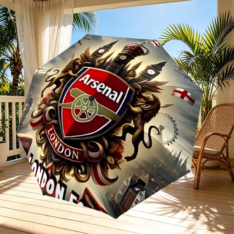 football team.C Print Automatic Open Close Umbrella, Portable Foldable Umbrella, for Outdoor Commute Camping Trip, Ideal Birthday Gift