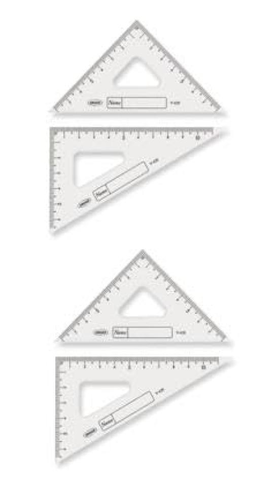 

Ценный набор пластиковых акриловых треугольных карандашей Kyoei GAKUNO Great 2 [линейка 12 см]