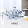 Flavinmci Nordycka Szafirowo-Niebieska Szklana Kryształowa Miska na Owoce