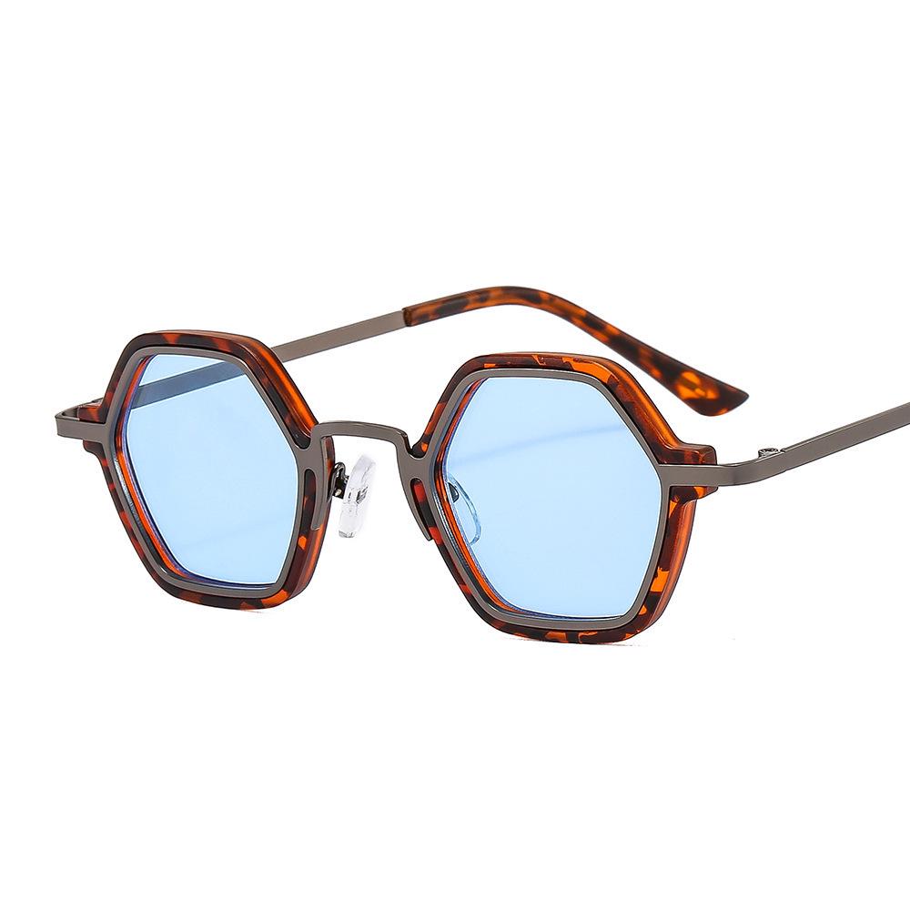 Trendy Women's Retro Round Frame Anti-UV Sunglasses