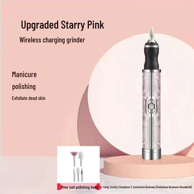 Portable Rechargeable Nail Grinder: Professional Manicure, Polishing, Dead Skin Removal, Nail Repair Tool Set.
