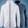 Men's Outdoor Sunscreen Clothing Summer Thin Solid Color Casual Trend Korean Version Handsome Stand-up Collar Breathable Trench Coat Jacket