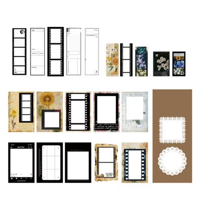 85 Fogli Adesivi per Scrapbooking Retro Autoadesivi Diversi Motivi Adesivi Vintage per Diario Scrapbook