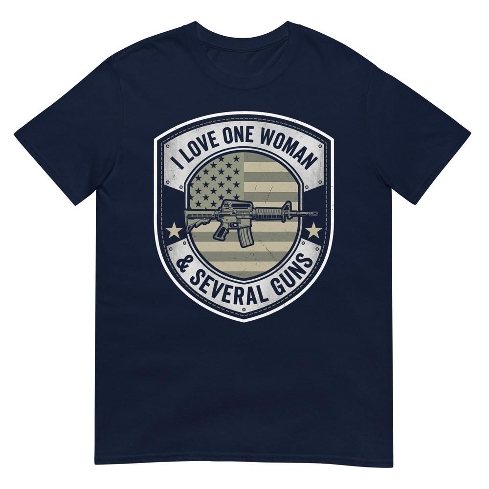 I Love One Unisex Several Guns Husband Funny Gun Unisexs TShirt S