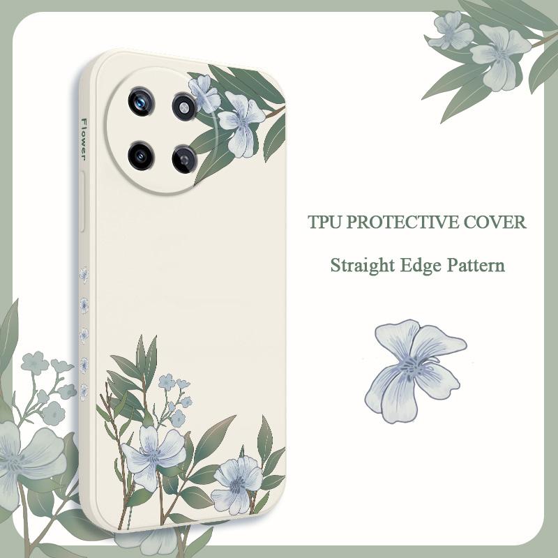 Encounter Flowers Phone Case For OPPO Realme  12 11 10 9 9i 8 8i 7 Pro Plus C35 C21Y C25Y C25 4G 5G Liquid Silicone Cover