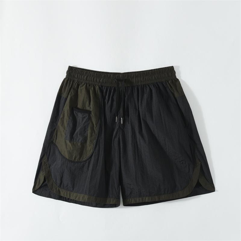 

Мужские быстросохнущие шорты для бега - Влагоотводящие, Удобные, Свободного кроя, Дизайн в стиле колор-блок XXL чёрный