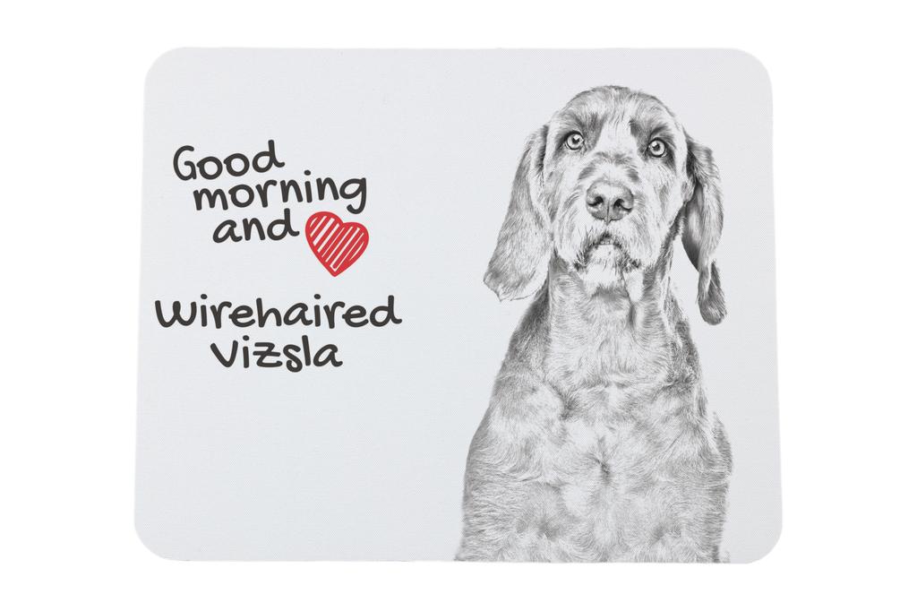 Wirehaired Vizsla, Hungarian – Mouse pad with print, personalized dog-themed mouse pad | Art-Dog