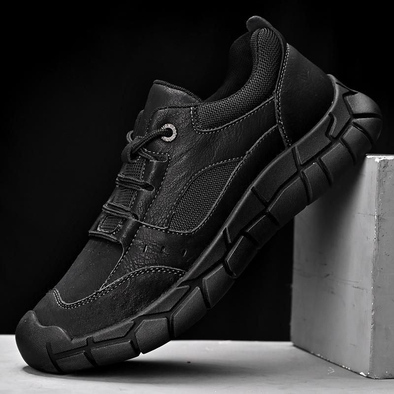 Sneakers men's 2025 new autumn outdoor casual shoes soft sole non-slip lightweight low-top lace-up large size men's shoes 46