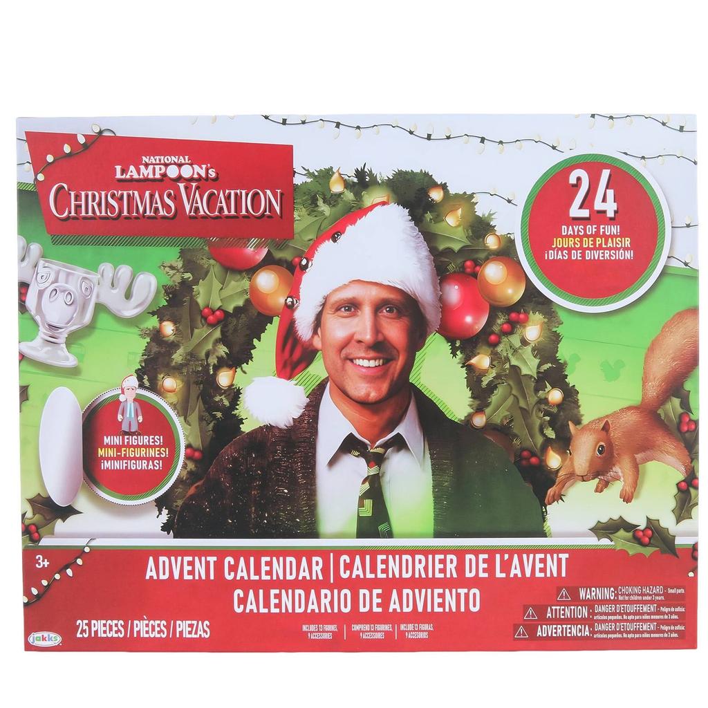 19pc Crazy Christmas Holiday Advent Calendar Gift Includes 19 Gifts, Christmas Holiday Figures And Accessories Acrylic Version