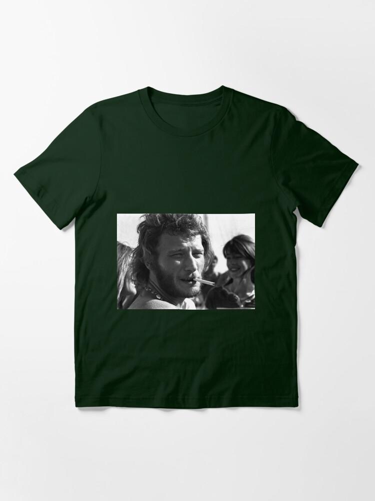 Françoise Hardy Johnny Hallyday (Françoise Hardy in the Background) Essential T-Shirt