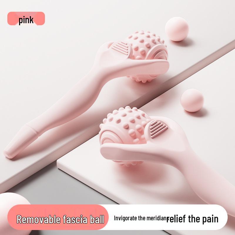 

Y-Shaped Muscle Relaxer Roller for Calves, Thighs, Neck, and Foot Sole - Whole Body Yoga Fitness Massage Tool