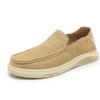 New Men's Foot Cover and One Pedal Lazy Shoes Breathable Soft Sole Soft Leather British Men's Casual Shoes