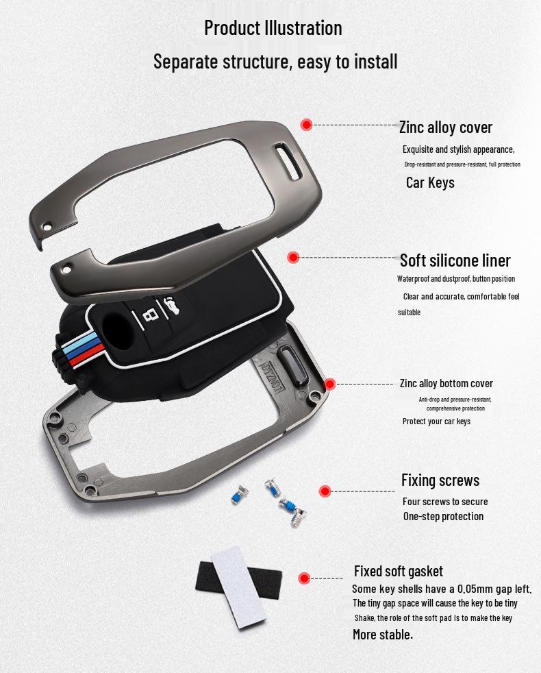 SAIC Maxus D90 Key Case: Full Wrap for 2021 D90 Pro Model with Metal Buckle