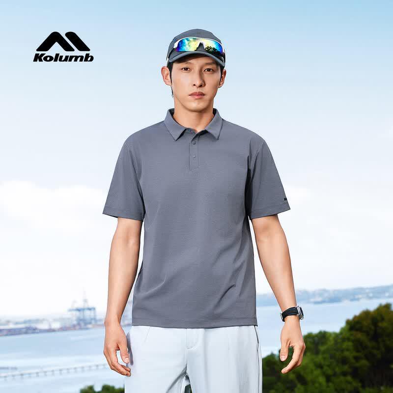 Kolumb Men s Outdoor Cool-Dry Polo T-shirt L