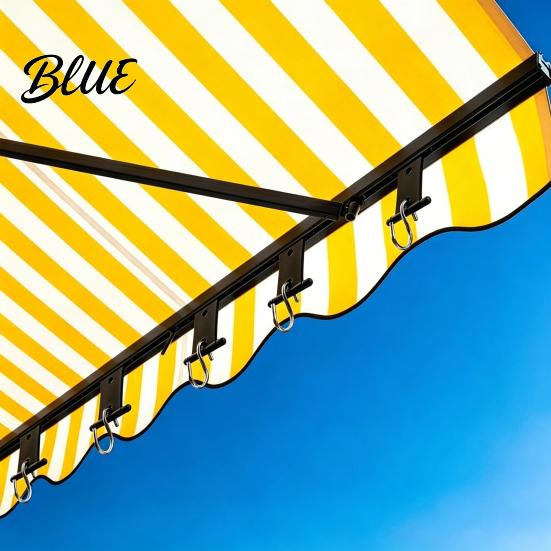 Easy Install Awning Clips 1/16Pcs RV Hook for Lights Light Holder Clothing Lights Drying Hanger Plastic Metal S-Shaped Hook Accessory