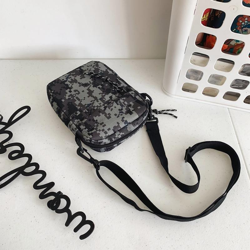

Mobile phone bag versatile trendy brand small satchel couple men s and women s sports and leisure small bag crossbody hip hop men s bag серый