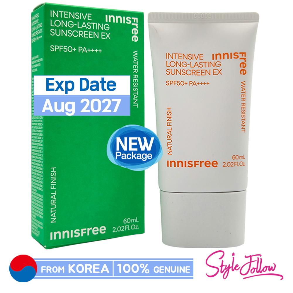 

[INNISFREE] Интенсивный солнцезащитный крем длительного действия EX 60 мл (SPF50 + / PA ++++) 1pc + Sample Gifts