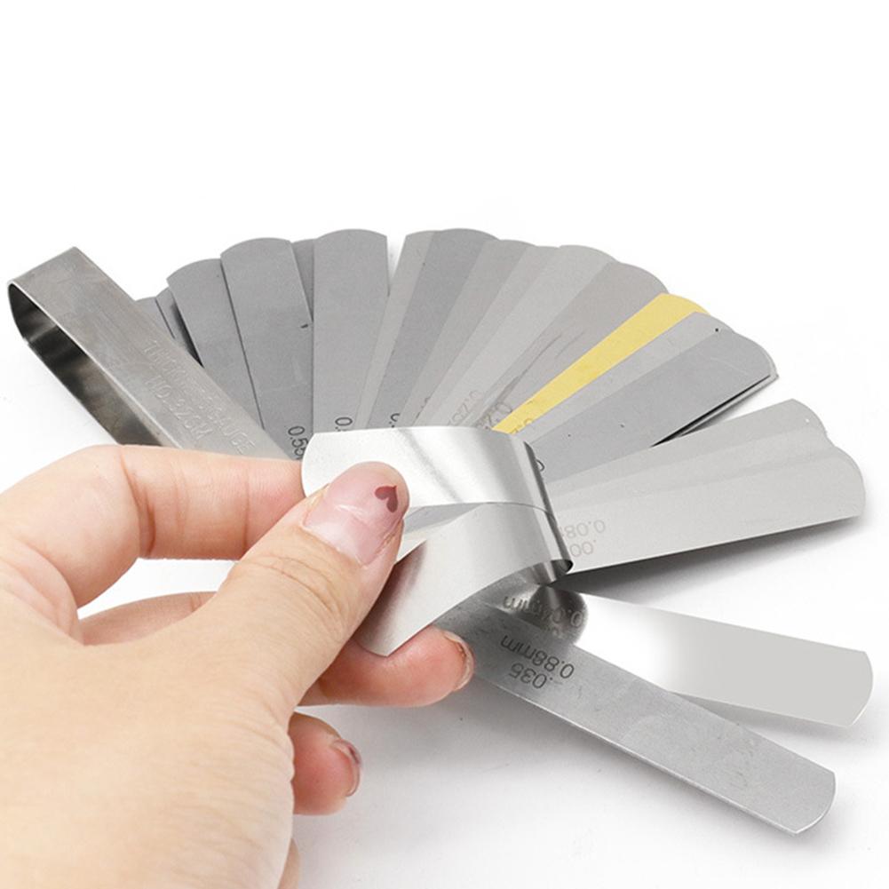 Blades Gap Width Blades Gap Width Inch Inch Feeler Gauge Measuring Tool Set Metric Valve Clearances Feeler Gauge