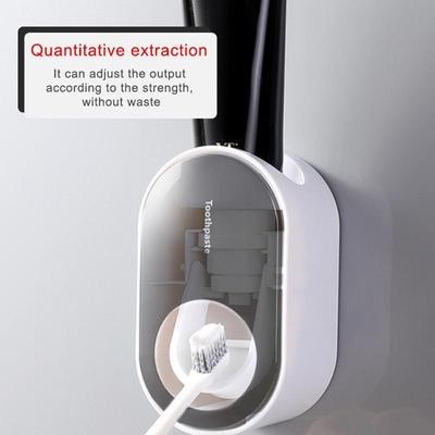 Automatic Dustproof Toothpaste Dispenser Wall Mount Holder Bathroom Accessories Set Toothpaste Squeezer LM