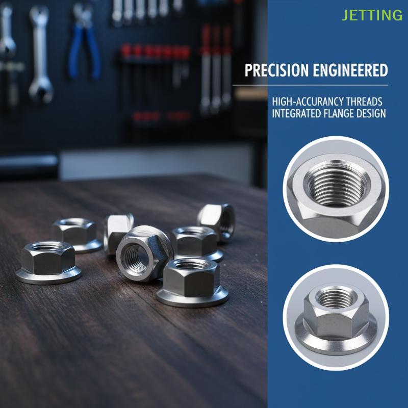 Motorcycle Titanium Hex Flange Hexagon Nuts M5 M6 M8 M9 M10 M12 For Motorcycles And Motorbikes