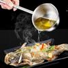 Stainless Steel Oil Splashing Small Pot Thickened Oil Pouring Spoon Mini Cooking Pot  Cooking Tools