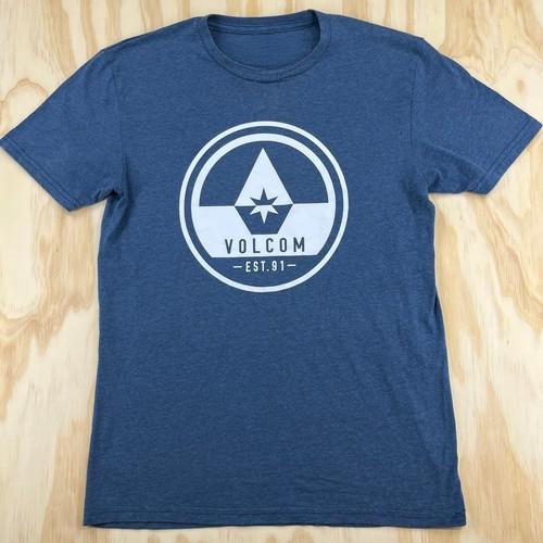 New Men s Volcom Short Sleeve Cotton T-Shirt High-end Luxury Unisex Style Both of Men and Women S разноцветный