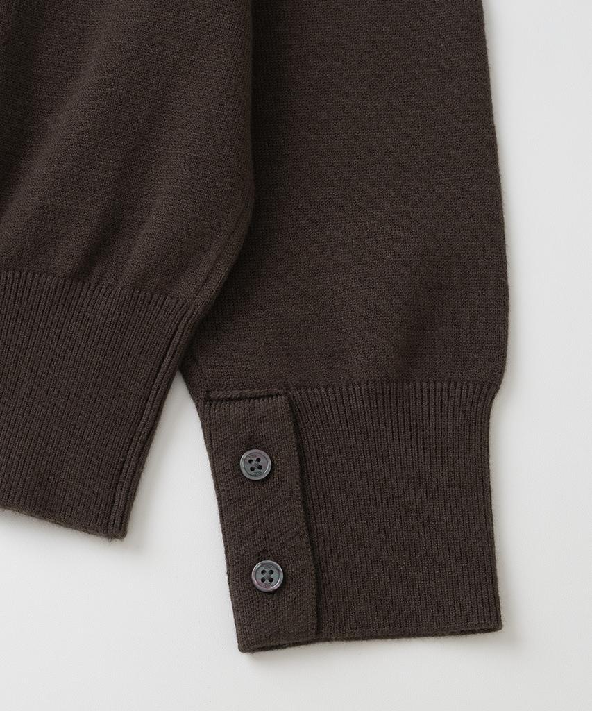 XOX Essential Collared Neck Crop Knit [Brown]
