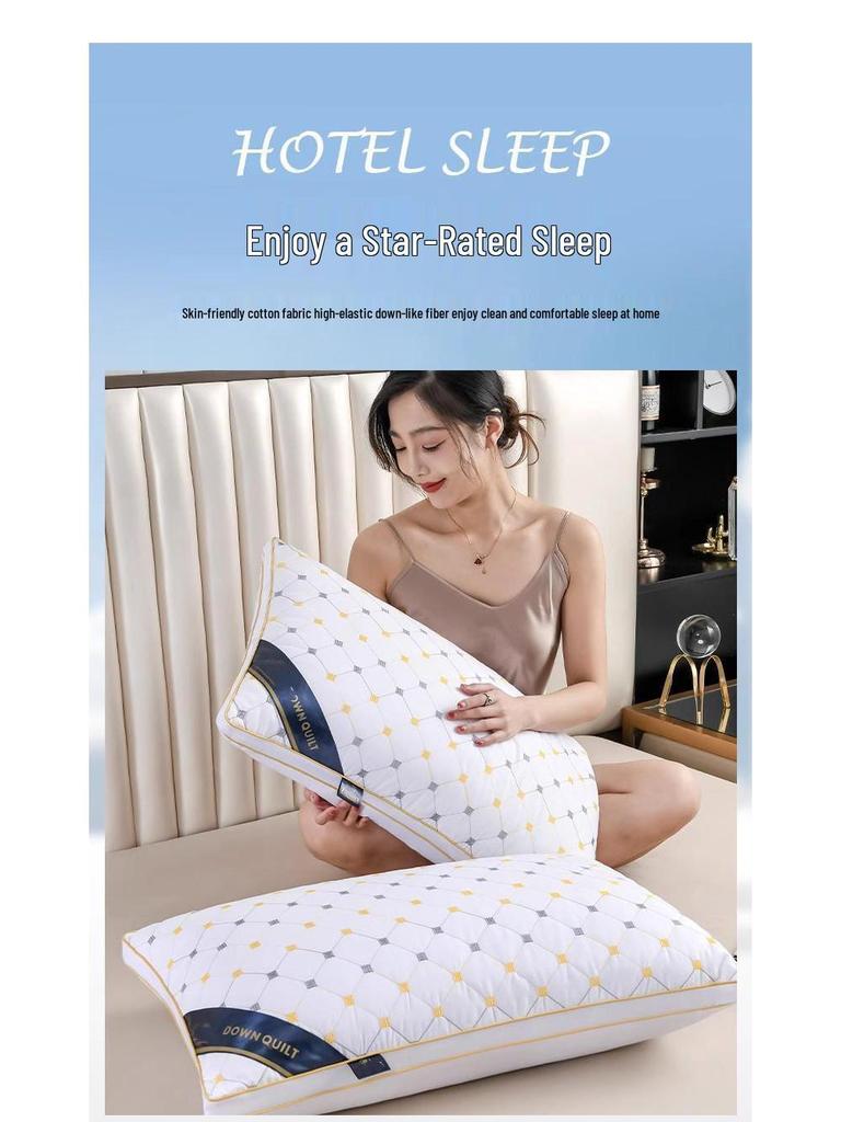 Luxurious High-Support Neck Protection Pillow for Adults