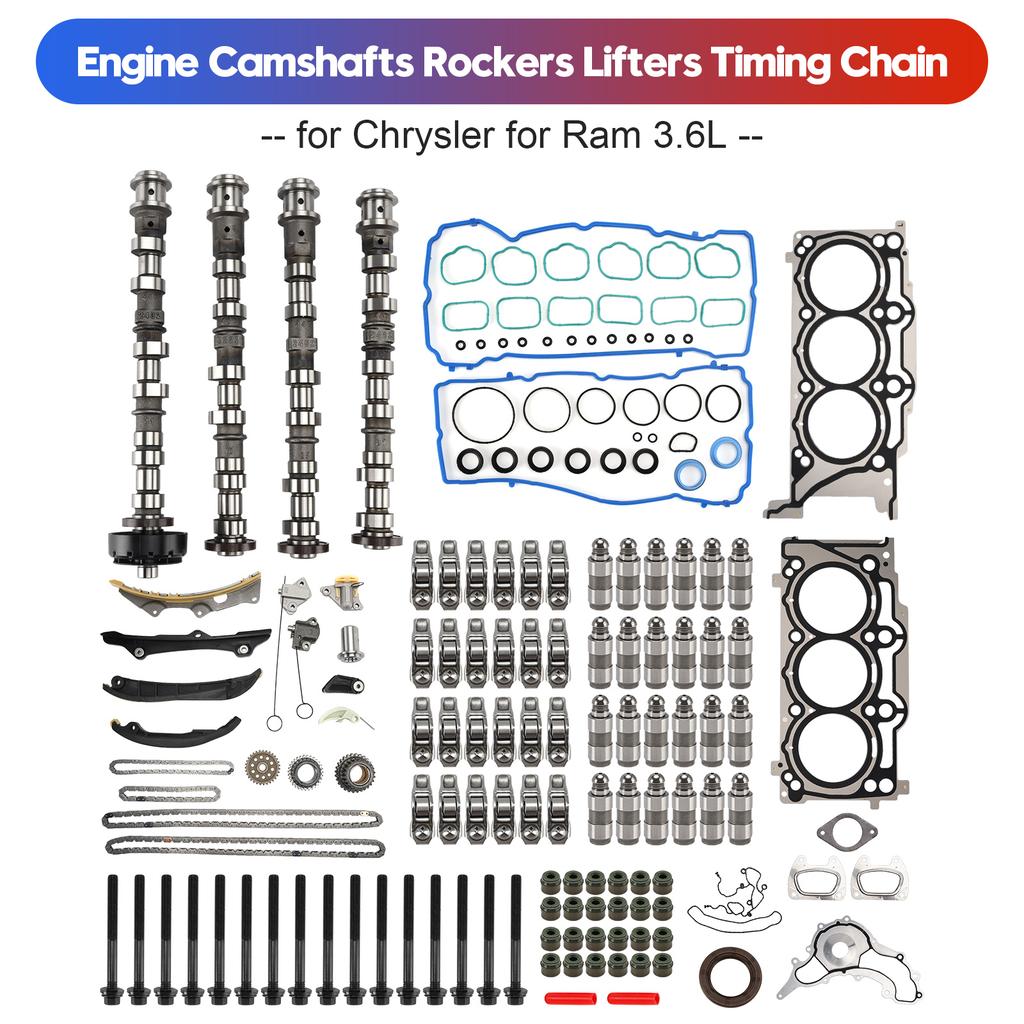 Engine Camshafts Rockers Lifters Timing Chain for Chrysler for Ram 3.6L