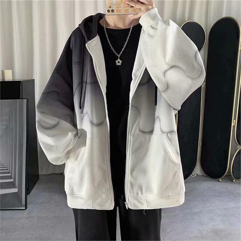 Men's Trendy Baseball Jacket - Spring & Fall, Youth Loose Fit, No Hood