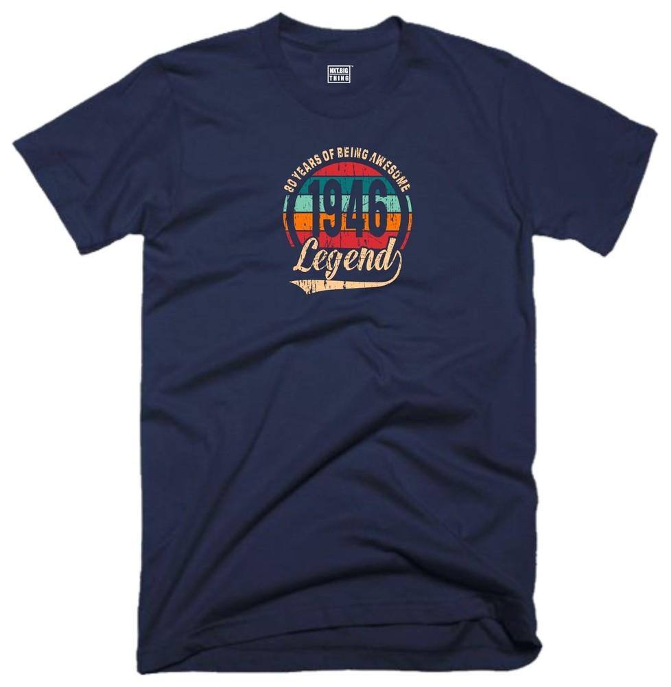 80th Birthday Legend T Shirt 80 Years Awesome Vintage 1946 Funny Joke Gift Top