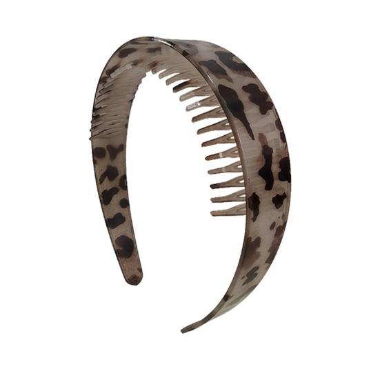 Hair Hoop Extra Wide Thick Headband with Non-slip Teeth Vintage Style Strong Grip Hairband Office Hair Accessory
