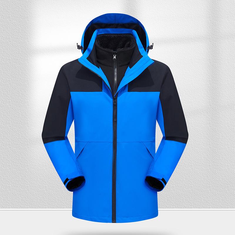 Spot Autumn/Winter Men's 330g Polar Fleece 3-in-1 Windbreaker: Thick, Protective Outdoor Jacket