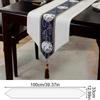 1Pc Table Runner Long Tassels Traditional Chinese Style Wide Tea Room Table Flags Tablecloth