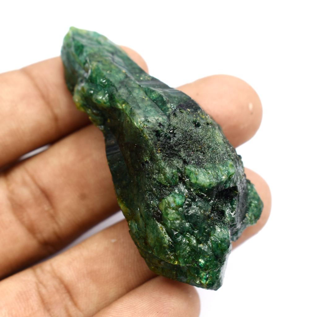 Natural Green Emerald Loose Gemstone Uncut Rough 179 Ct for Collection for Gemstone Collections