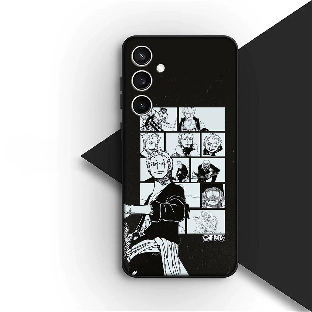 

Cover for Samsung Galaxy S24 S25 S23 FE Ultra Plus S7 Edge S25+ S23+ A56 5G Phone Case Roronoa Zoro One Luffy Pieces Nico Robin Galaxy S25 Ultra