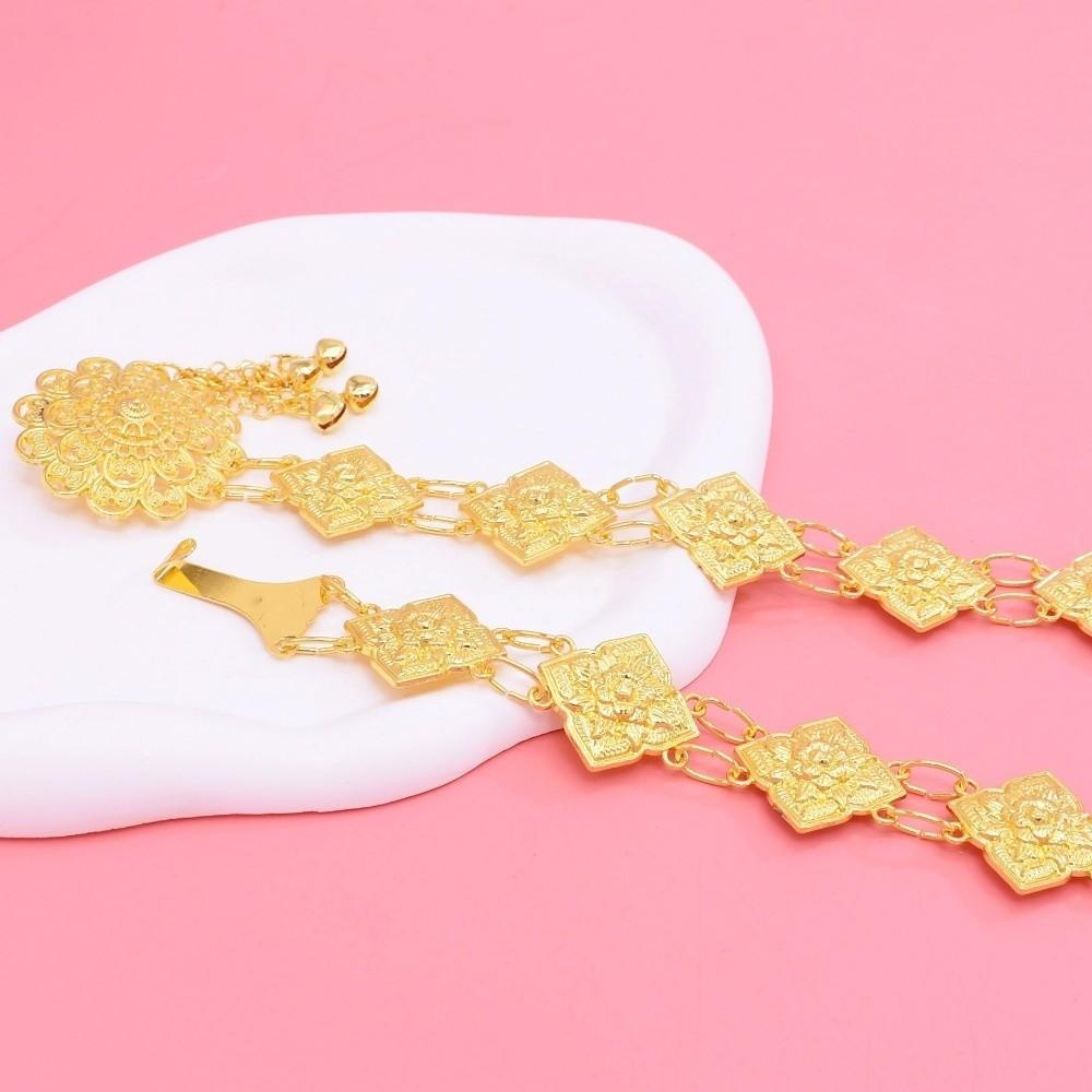 Rhomb Tassel Belly Chain Ethnic Thai Body Jewelry Vintage Hollow Waist Chain Dance Party
