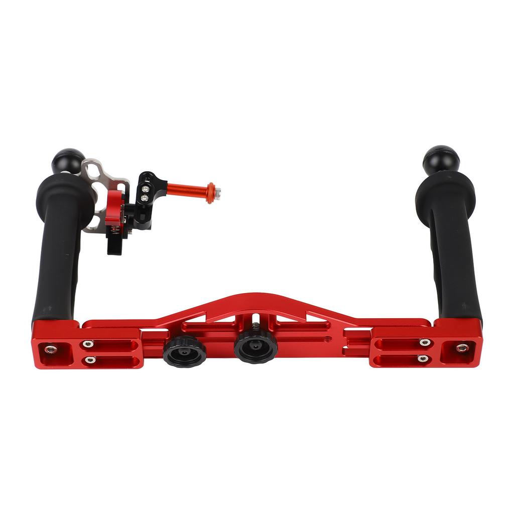 Dual Handle Camera Diving Rig Adjustable Handheld Underwater Tray Stabilizer Rig with Shutter Release Lever for DSLR