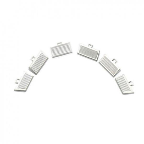 6pcs Silver Color ABS Car Rear AC Controly Switch Replacement For Benz S 07 08