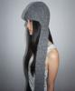 SCULPTOR Flap Tail Beanie Charcoal