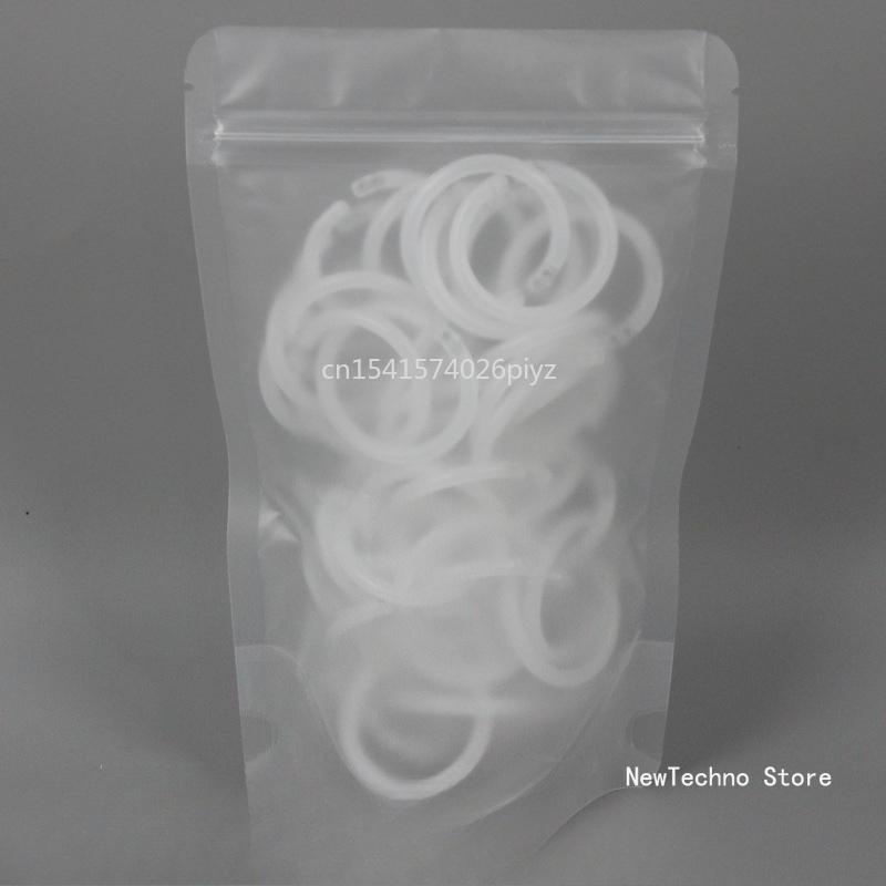 50Pcs Mixed Colors 15-40mm Plastic Ring Binder DIY Albums Circle Loose-leaf Book Hoops Opening Office Binding Supplies