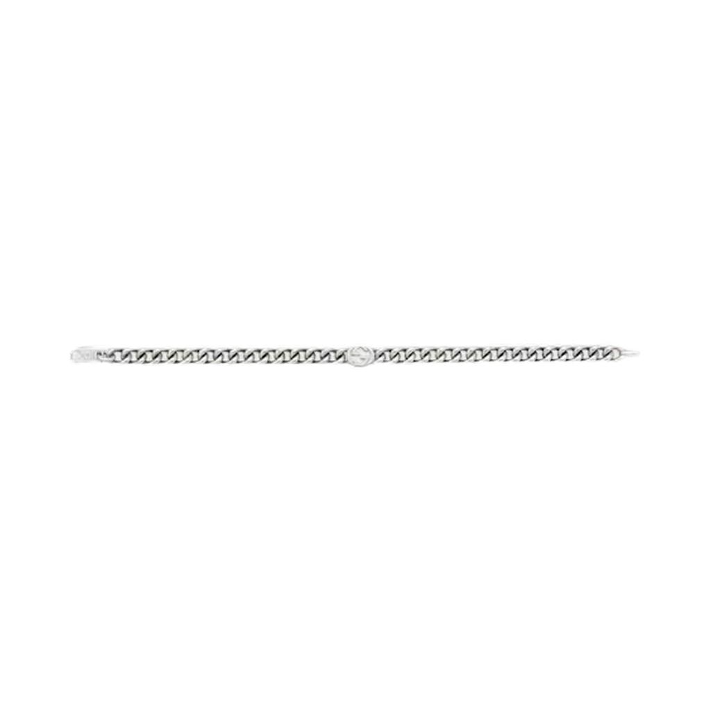 Gucci Interlocking Double G Pendant 925 Silver Bracelet Unisex bracelet 843736J84000818