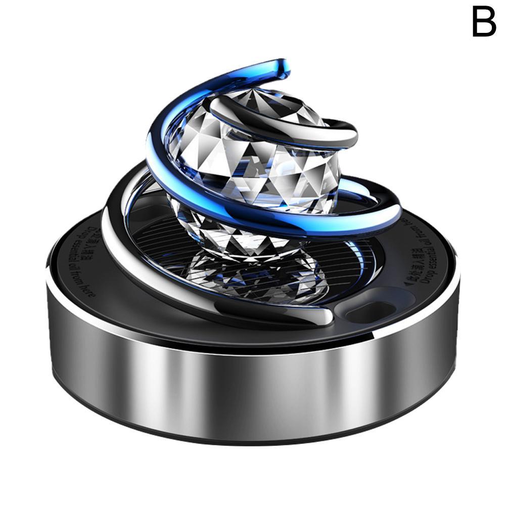 Car Air Freshener Creative Solar Rotation Perfume Diffuser Small Lasting Fragrance Air Purifier Auto Interior Accessories