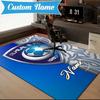 Custom Name Al FC Crest Rug for Living Room, Game Rooms, Office, Bedroom, Floor Mat Playful Design, fan gifts Christmas decor